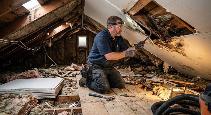 Water Damage Ceiling Repair in Denver County, CO